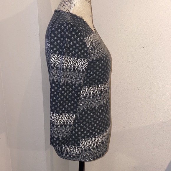 Rebecca Malone black & white shirt women’s top S - Picture 2 of 5